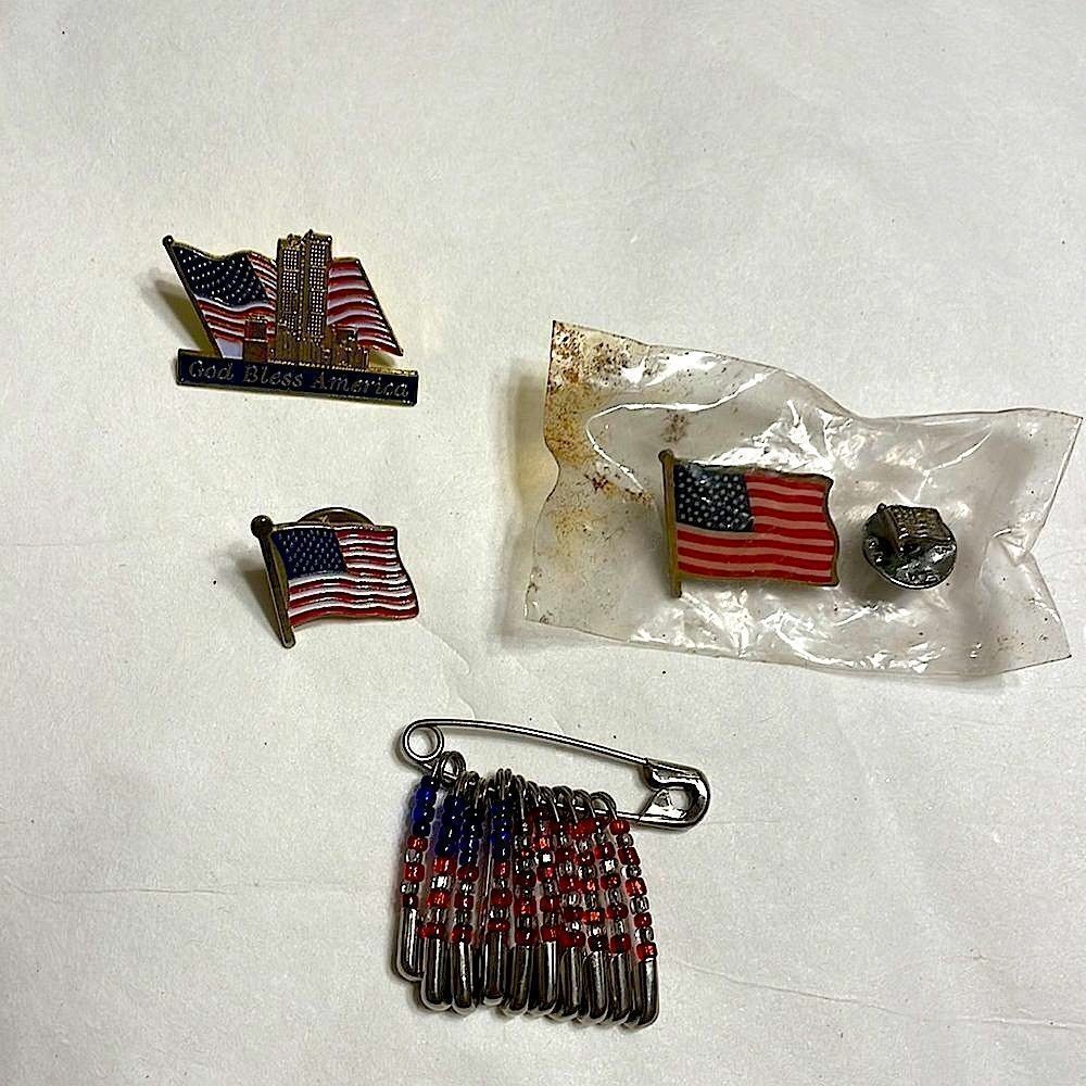 Bundle of USA Stars and Stripes Patriotic Lapel Pins